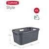Curver Tv&auml;ttkorg set Style 2x45L antracit