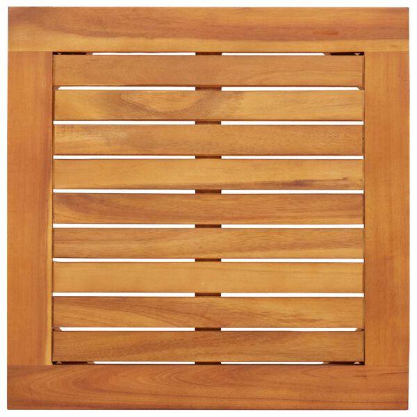 vidaXL Trädgårdsoffset med kudde 3 pcs Brun Massivt akaciaträ