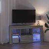 vidaXL Hörn LED TV-skåp Grå Sonoma 106 x 40 x 50 cm Konstruerat trä
