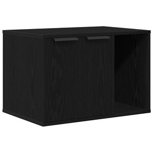 vidaXL Kattl&aring;da svart ek 60x40x40 cm konstruerat tr&auml;