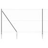 vidaXL St&auml;ngselstolpe Gr&aring; 10 x 1,6 m (50 mm n&auml;t) St&aring;l och PVC