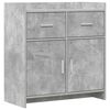vidaXL Sideboard Betonggr&aring; 75 x 36 x 80 cm Konstruerat tr&auml;