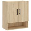 vidaXL V&auml;ggsk&aring;p sonoma-ek 60x31x70 cm konstruerat tr&auml;