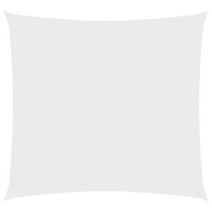 vidaXL Solsegel oxfordtyg fyrkantigt 5x5 m vit