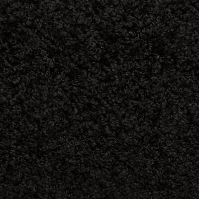 vidaXL Trappstegsmattor 15 st 65x21x4 cm svart