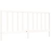 vidaXL S&auml;ngram utan madrass vit 200x200 cm massiv furu