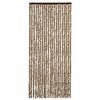 vidaXL Insektsdraperi beige och brun 90x220 cm chenille