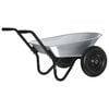 vidaXL Vagn Silver och svart 80 L 120 kg Galvaniserat st&aring;l