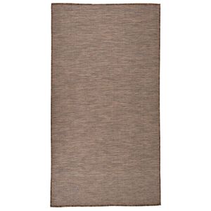 vidaXL Utomhusmatta plattv&auml;vd 80x150 cm brun