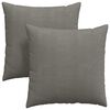 vidaXL Sofakuddar 2 pcs Ljusgr&aring; 80 x 80 cm Kordread tyg