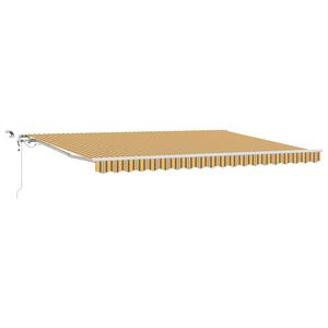 vidaXL Utdragbar markis Flerf&auml;rgsdesign 450 &times; 300 cm Polyester