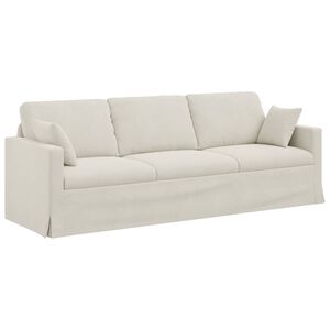 vidaXL Soffa Kr&auml;m 228 x 78 x 80 cm Sammet