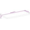 vidaXL Bordsskiva 70x20x3,8 cm levande kant massivt mangoträ