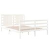 vidaXL S&auml;ngram utan madrass vit 120x190 cm massiv furu
