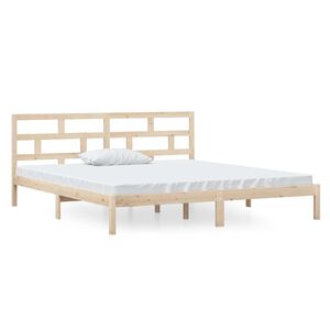 vidaXL S&auml;ngram massiv furu 140x190 cm