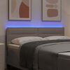 vidaXL LED huvuddyna med LED -remsljus Taupe 144 cm Polyester