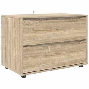 vidaXL F&ouml;rvaringssk&aring;p 80 x 48 x 57 cm Konstruerat tr&auml; Sonoma-ek
