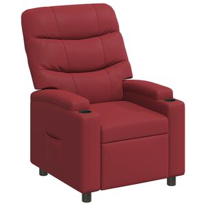 vidaXL Reclinerf&aring;t&ouml;lj Vinr&ouml;d 75 x 93 x 102 cm Tyg