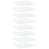 vidaXL Hyllplan 8 st vit 40x40x1,5 cm konstruerat tr&auml;