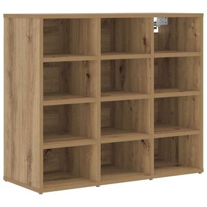 vidaXL Skosk&aring;p 77,5 x 30 x 67 cm Konstruerat tr&auml; Artisan-ek