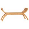 vidaXL Tr&auml;dg&aring;rdsb&auml;nk 126 cm massiv teak