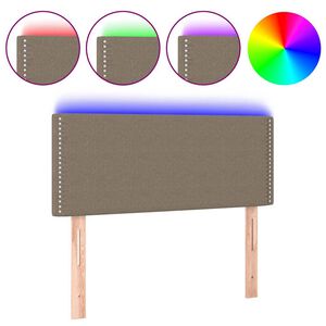 vidaXL S&auml;nggavel LED taupe 90x5x78/88 cm tyg