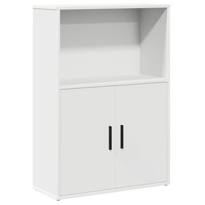 vidaXL Bokhylla vit 60x24x85 cm konstruerat tr&auml;
