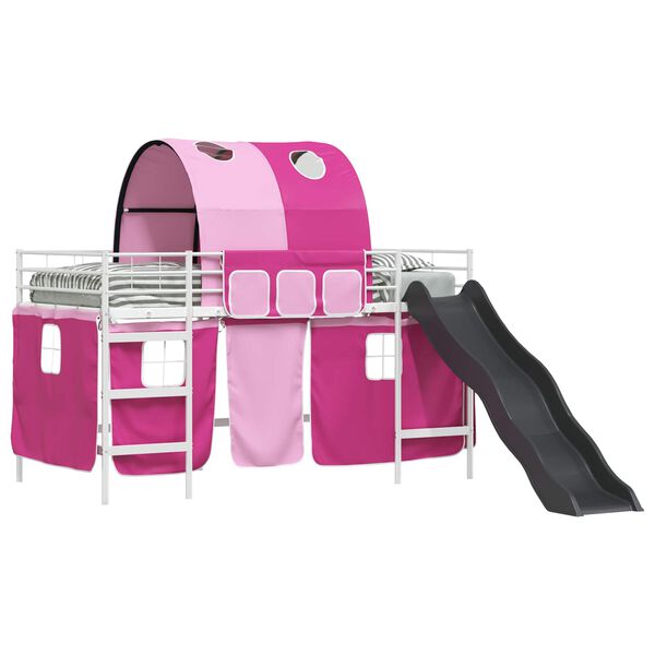 vidaXL Vit och Rosa 107 x 200 cm