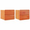 vidaXL S&auml;ngbord 2 st Brun 39 x 34 x 33 cm Massiv furu