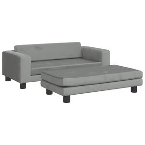 vidaXL Hundb&auml;dd med f&ouml;rl&auml;ngning ljusgr&aring; 100x50x30 cm sammet