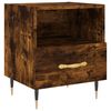 vidaXL S&auml;ngbord r&ouml;kf&auml;rgad ek 40x35x47,5 cm konstruerat tr&auml;
