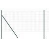 vidaXL Euro St&auml;ngsel Markf&auml;ste 10 x 1,4 m PVC-belagda st&aring;l Gr&ouml;n Mesh