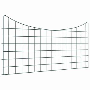 vidaXL Dammskydd Set 5 st 100 x 50 cm St&aring;l Gr&ouml;n
