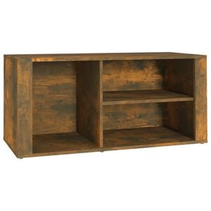 vidaXL Skost&auml;ll r&ouml;kf&auml;rgad ek 100x35x45 cm konstruerat tr&auml;