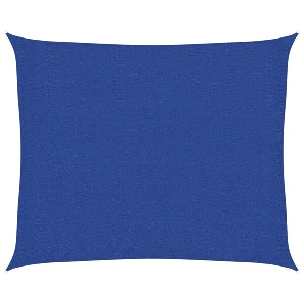 vidaXL Solsegel 160 g/m² blå 2,5x3 m HDPE