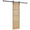 vidaXL Skjutd&ouml;rr Naturlig 61 x 198,5 cm Massiv furu