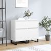 vidaXL Byr&aring;er 2 st vit 40x35x70 cm konstruerat tr&auml;