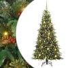 vidaXL Plast Hingad Julgran med 300 LED-lampor Gr&ouml;n 180 cm PE och PVC