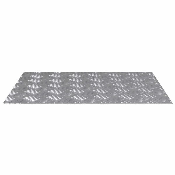vidaXL Trappsteg Rektangul&auml;r 4 pcs Silver 60 x 50 cm Aluminium