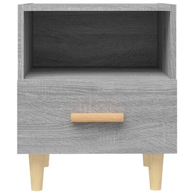 vidaXL Sängbord grå sonoma 40x35x47 cm