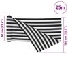 vidaXL Insynsskyddsnät antracit och vit 1,8x25 m HDPE 75 g/m²