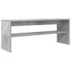 vidaXL TV-sk&aring;p 100 x 30 x 40 cm Betonggr&aring; Konstruerat tr&auml;