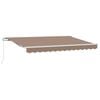 vidaXL Manuell Markis 2,5 x 2 m Taupe 100% Polyester