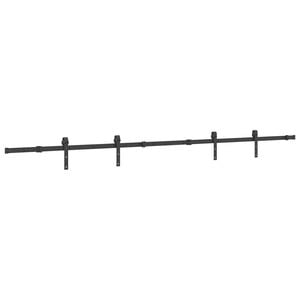 vidaXL Skjutd&ouml;rrsbeslag 305 cm st&aring;l svart