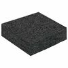 vidaXL Gummigranulat uteplatsplatta Svart 9 x 9 x 2 cm Gummi