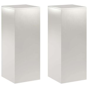 vidaXL V&auml;xtst&auml;ll 2 pcs Silver 40 x 40 x 100 cm St&aring;l