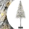 vidaXL Julgran med 150 LED-lampor med stativ Vit 120 cm PE och St&aring;l