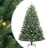 vidaXL Plast Hingad Julgran Gr&ouml;n 210 cm PVC och metall