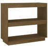 vidaXL Bokhylla honungsbrun 80x35x71 cm massiv furu