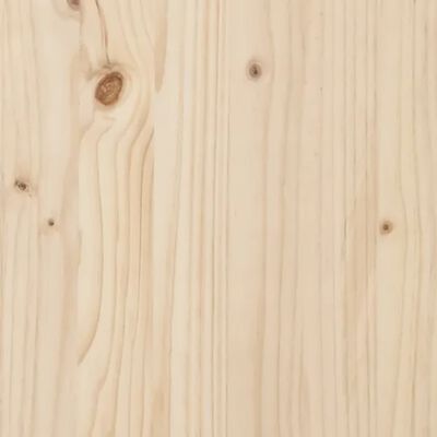 vidaXL Sängram massivt trä 90x200 cm